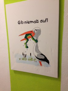 Niemals aufgeben