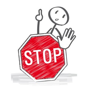 MŠnnchenmit Stoppschild