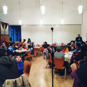 refugees welcome beim Nachbarschaftstalk in Lankwitz