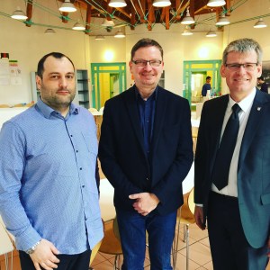 Mampel mit D. Segina (l.) und H. Kleebank (r.) in Kladow